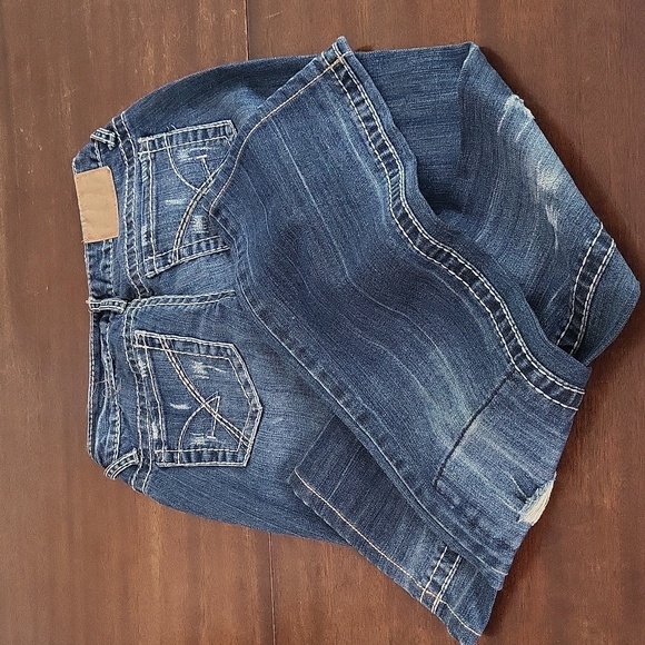 Amethyst Jeans distressed wide leg mid rise - Picture 16 of 17